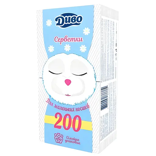 Серветки паперові Диво одношарові 200 шт. - фото 2