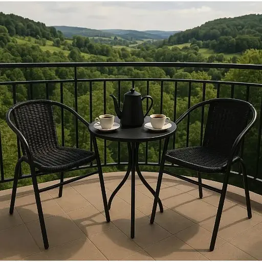 Садовое кресло Jumi Bistro New черный - фото 3