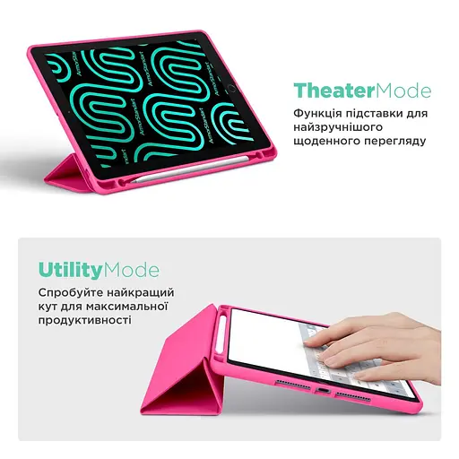 Чехол SlimTPU Active Pen holder Lenovo Tab P11 11.5 TB350 TB355 Розовый - фото 4