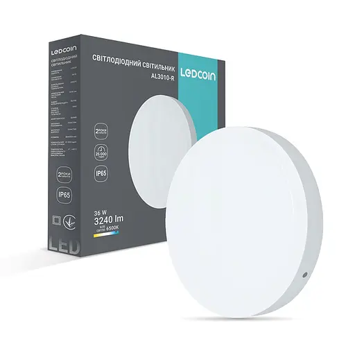 Світлодіодний накладний світильник Ledcoin AL3010-R 36 Вт 6500K - фото 2