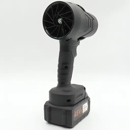 Портативна повітродувка ручний турбовентилятор з знімним акумулятором і валізою для перенесення 48Вт Чорний - фото 3