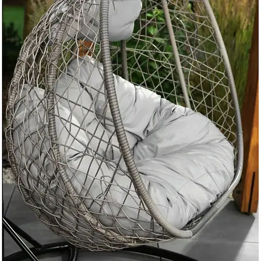 Подвесное кресло-кокон Di Volio Foggio двухместное серый - фото 5