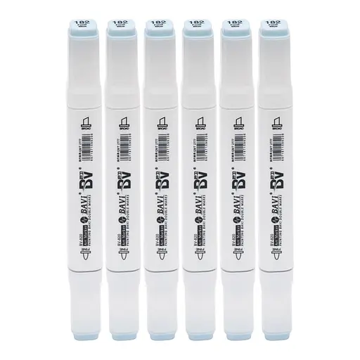 Скетч-маркер двусторонний Bavi №182, на спиртовой основе, 10 шт.