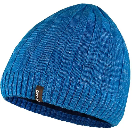 Водонепроницаемая шапка DexShell Heathered Rib Knit Beanie onesize 56-58 см голубая