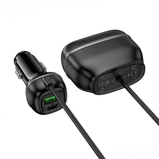 Автомобільний зарядний пристрій Hoco Z59 Rank 48W Dual Port PD30W + QC3.0 для двох роз’ємів прикурювача - фото 2