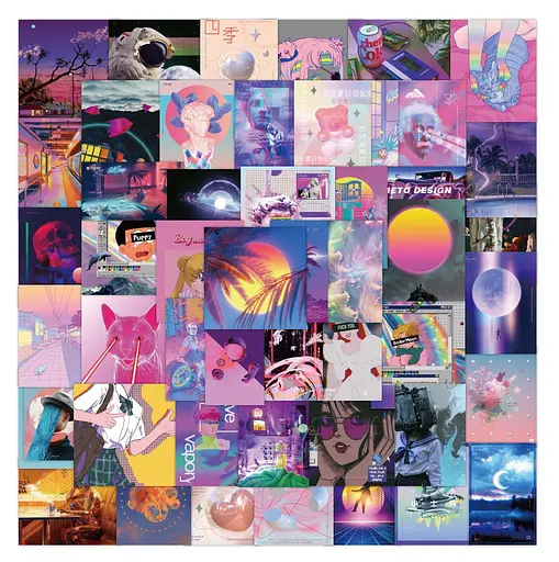 Стікерпак Космічні мрії Набір наклейок GeekLand Cosmic dreams 50 штук - фото 3