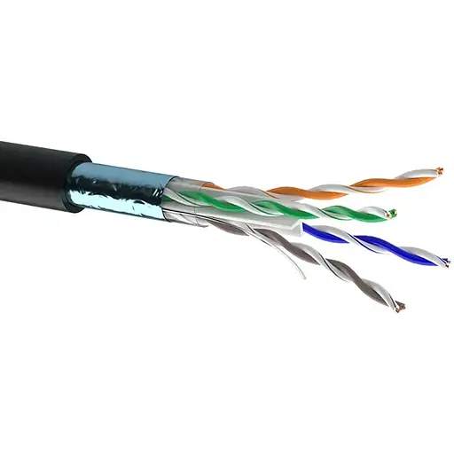 Кабель Одескабель КППЕ-ВП (250) 4x2x0,54 (F / UTP-cat.6), CU, ізоляція ПЕ, екран. для зовнішніх робіт, 305 м