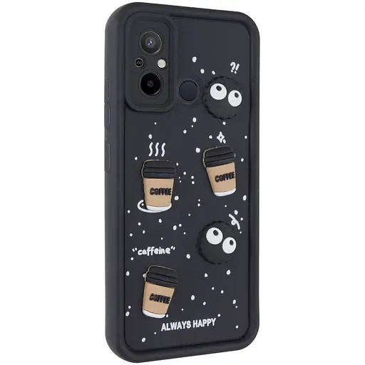 Чехол Epik TPU Toys Case для Xiaomi Redmi 12C/Poco C55 Black/Always Happy