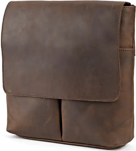 Сумка кожаная мужская SHVIGEL 25,5х23х4,5 см sum0012623 - фото 2