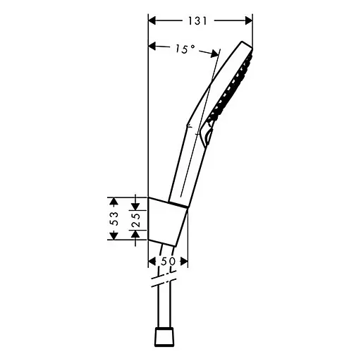 Душовий набір Hansgrohe Raindance Select S 120 Porter хром/білий 26721400, Хром - фото 2