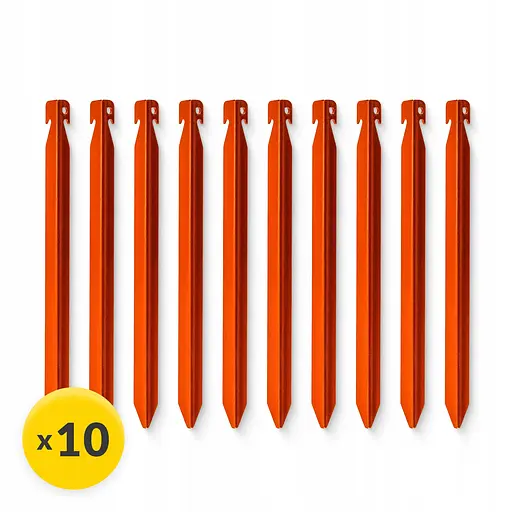 Набір кілочків для намету Mountain Goat алюмінієві 18 см, V-подібні 10 шт (P-5905973406895) - фото 1