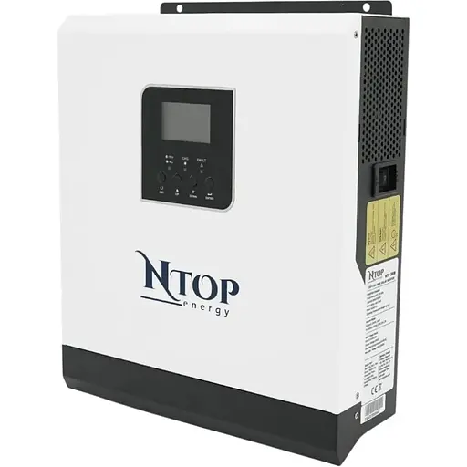 Гибридный инвертор NTOP NTP3000-24, 3000W, 24V, ток заряда 0-70A, 160-275V, ШИМ-контроллер (50А, 80 Vdc)