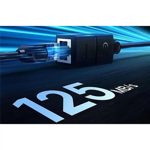 Перехідник Baseus AirJoy Series Network Cable Connector Cluster RJ-45 to RJ-45 Black (B00131100111-01) [140346] - фото 9