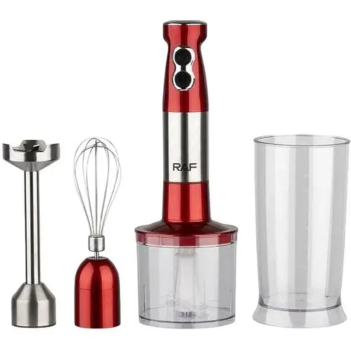 Блендер занурювальний RAF R.296 Червоний 1000 Вт - фото 1