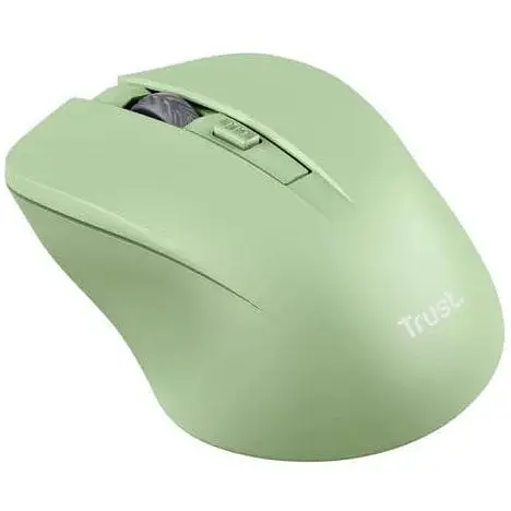 Мышь беспроводная Trust Mydo Silent зеленая USB 2.4GHz оптическая 1000/1400/1800 dpi 4 кнопки - фото 1