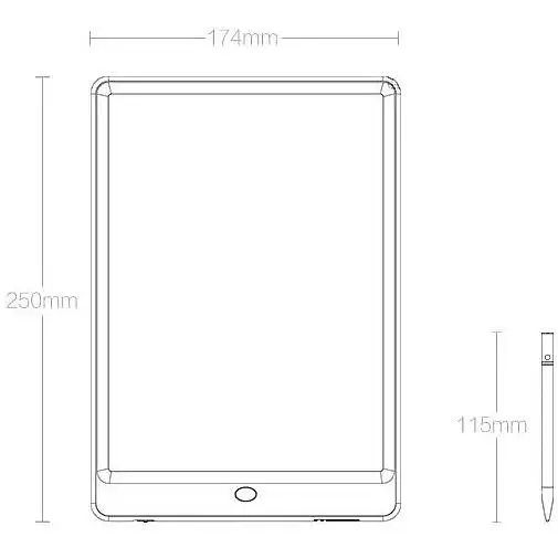 Планшет для малювання Xiaomi Wicue Writing tablet 10" (Green) [31141] - фото 3