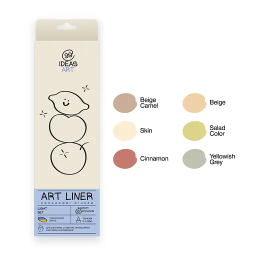 Набір кольорових лінерів, 6 кольорів, 6 set Light, IDEA10-AL6LGHT, 99IDEAS