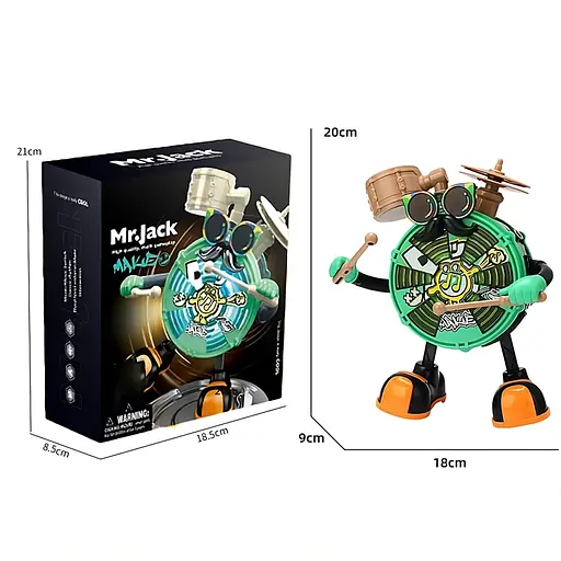 Детский барабан LD 178 A интерактивный с музыкой, палочками и регулировкой громкости - фото 2