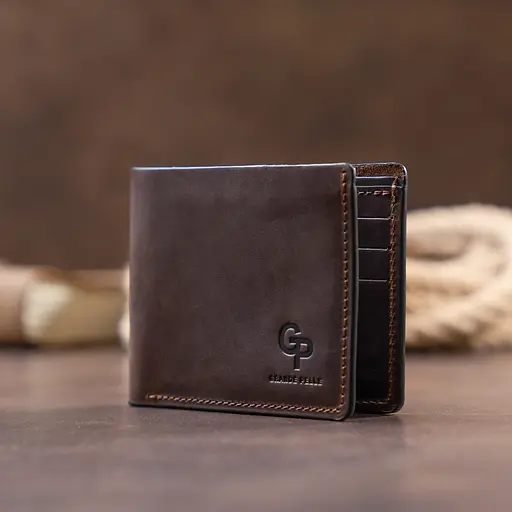 Кожаный портмоне Grande Pelle 12х8х1 см acs0016120 - фото 6