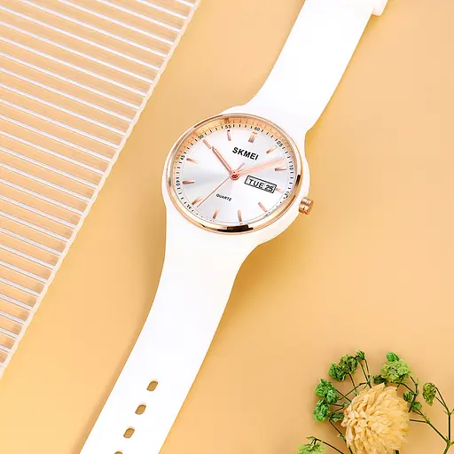 Наручний годинник жіночий 2057WT White Skmei acs0030341 - фото 4