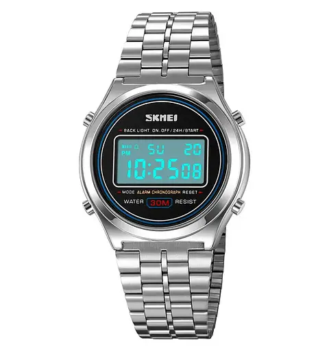 Чоловічий наручний годинник Skmei 2146 вінтаж Сріблястий - фото 3