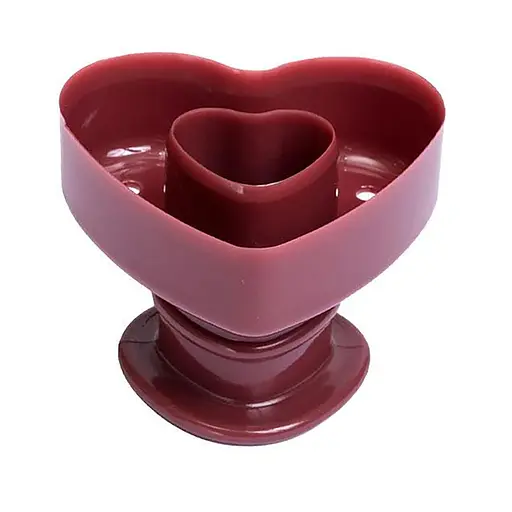 Форма для пончиків та донатів у вигляді серця "Майстер пончик", Kitchen Master Бордовий 87264 - фото 1