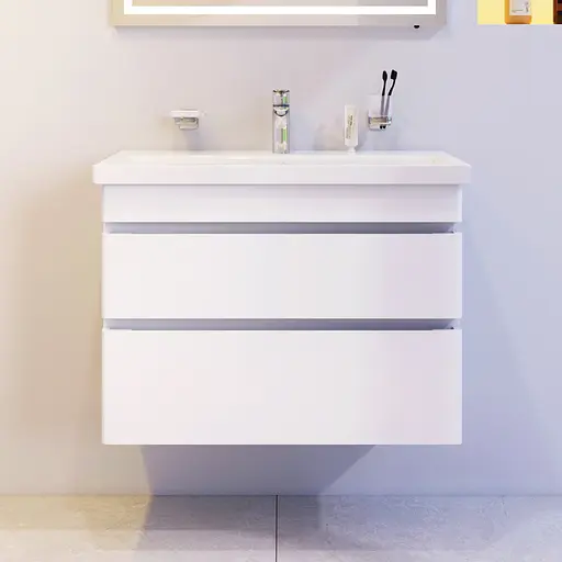 Тумба з умивальником AM.PM Hit підвісна 75 см білий M93A-FHX0752-WC0752WG38 Білий - фото 2