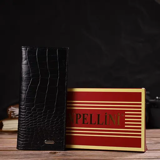 Мужской кожаный кошелек Canpellini 9.2х18.8х1 см acs0025612 - фото 8