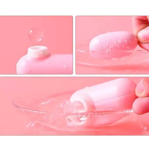 Двойное вакуумное виброяйцо "Вуманайзер" с USB кабелем 10 режимов 5,3 см. Розовый K000913 - фото 5