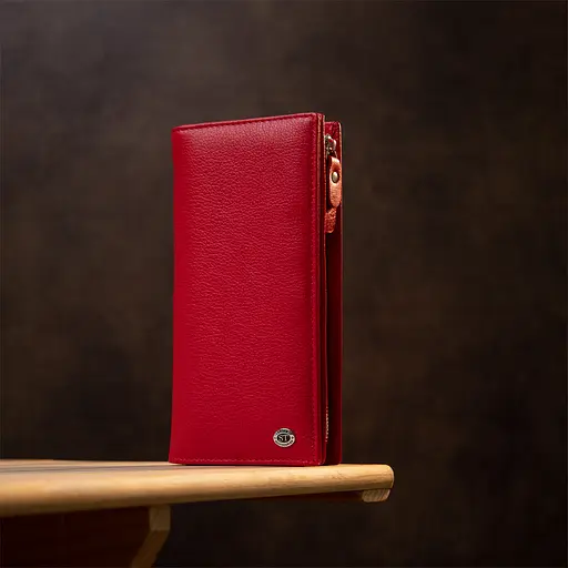 Кожаный женский кошелек ST Leather 10х19х3 см acs0018184 - фото 6