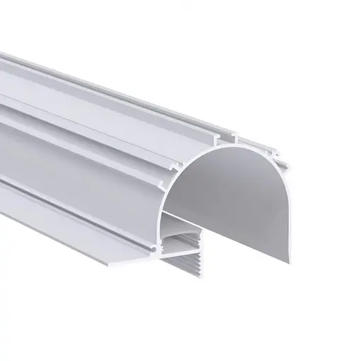 LED профіль врізний, ефект "тіньового шва" з розсіювачем PC, 2м KLOODI KLP10068 2 - фото 1