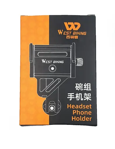 Велосипедный держатель для телефона West Biking YP0719360 5,5-10 см алюм. черный (G0001280) - фото 4