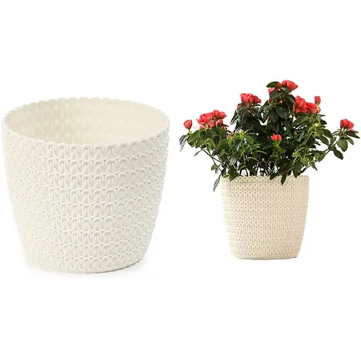 Вазон Lamela 26 см крем (000024263) - фото 1