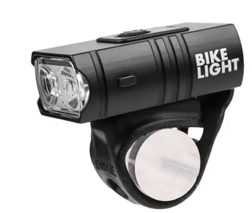 Вело фара передняя Bike Light 305 аккумуляторный велосипедный водонепроницаемый фонарь с креплением - фото 1