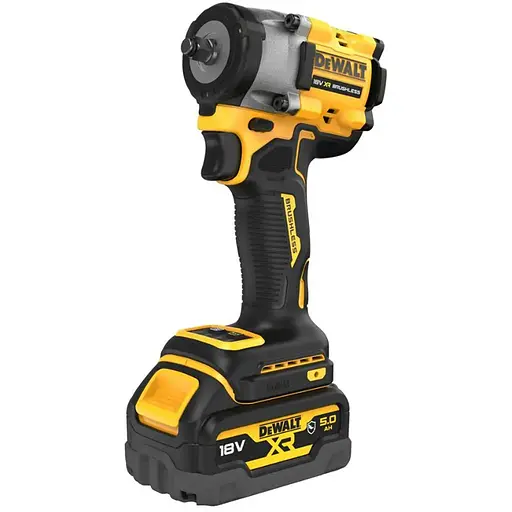 Гайковерт ударный аккумуляторный DeWalt с АКБ и ЗУ DCF923P2G - фото 1