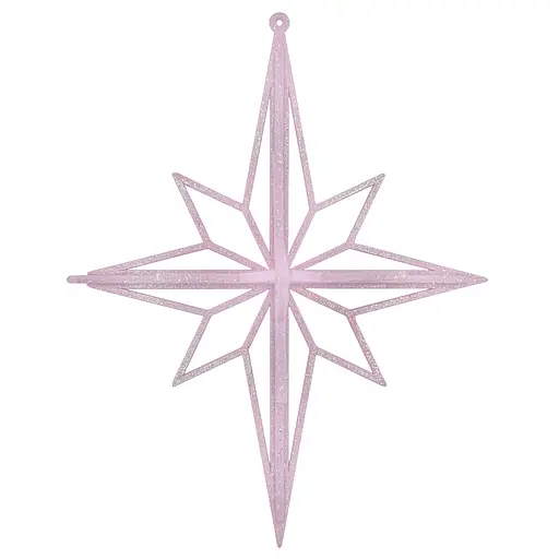 Елочная игрушка MIS LT Ромб большой 15х15х19 см розовый - фото 1