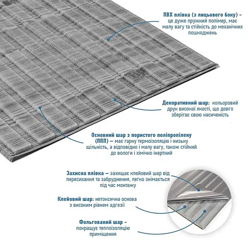 Панель-рейка в рулоне 2900х350х6мм Графитовое дерево SW-00002067 - фото 2