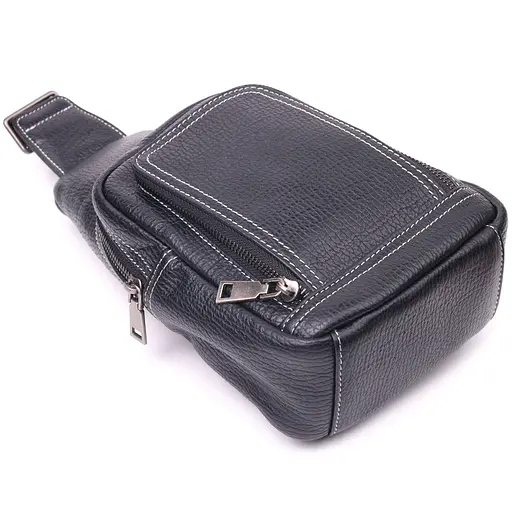 Чоловіча шкіряна сумка Vintage 16х18х8 см sum0022401 - фото 3