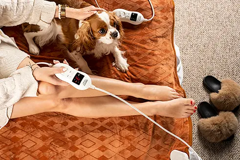 Электрическое очень мягкое одеяло с подогревом и таймером Camry CR 7436 - фото 4