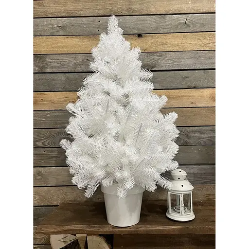 Ялинка Hvoya Premium лита у горщику 90 см біла