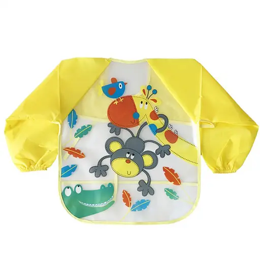 Слинявчик із рукавами "Мавпа" MGZ-0610-5 клейончастий, на зав'язках