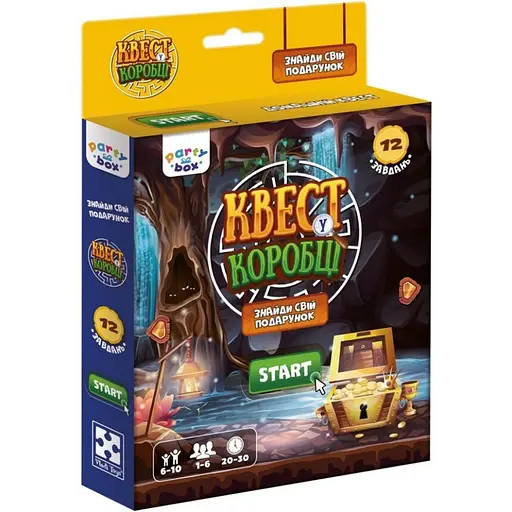 Настільна гра "Квест у коробці Відеогра" Vladi Toys VT5902-03 інструкція 12 карток з завданнями - фото 1