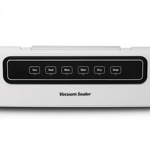 Вакууматор побутовий Yiwu для сухих та вологих продуктів 120 Вт вакуумний пакувальник 5 режимів роботи + 10 пакетів Білий HP-11-18 - фото 3