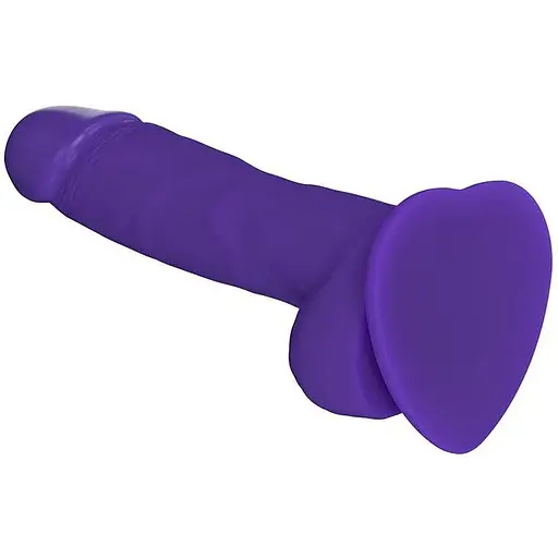 Реалістичний фалоімітатор Strap-On-Me Soft Realistic Dildo Violet - Size M - фото 2