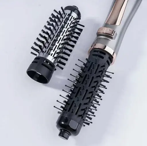 Фен щітка браш Gemei GM-4830 стайлер з щіткою для укладки, що обертається1000 Вт Сірий - фото 2