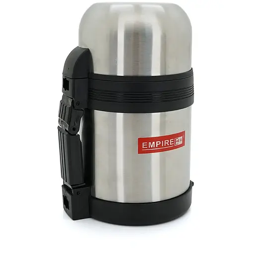 Термос нержавеющий круглый для воды и еды, объем 800 мл.