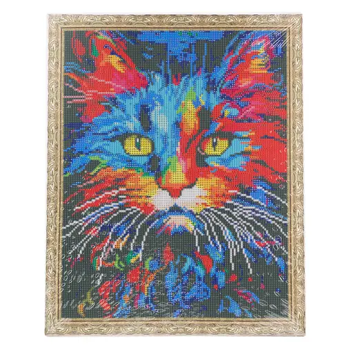 Набір з алмазною мозаїкою "Яскравий кіт" 40*50 см, IDEA2-CK6546, ТМ "99IDEAS" - фото 6