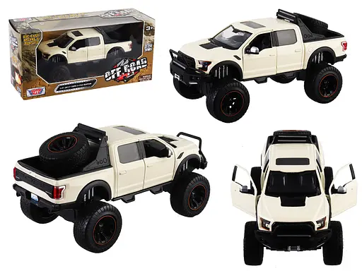 Джип, 2017 Ford F-150 Raptor, металл, масштаб 1:27, двери открываются, резиновые колеса