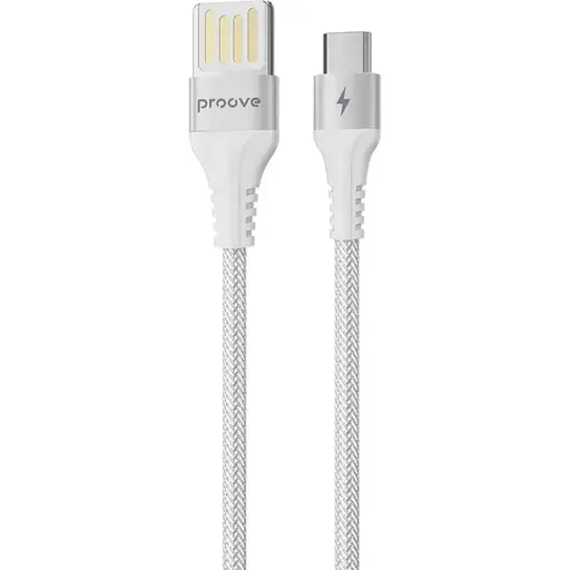 Кабель Double Way Weft USB-A to Micro-USB 1m White (CCDW20001302) [133326] - фото 2