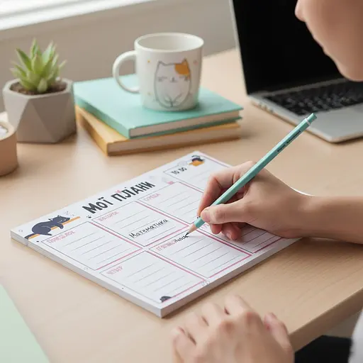 Планер недельный Vladi Toys VT9212-06, 20х14,3 см, 54 листа, украинский - фото 2